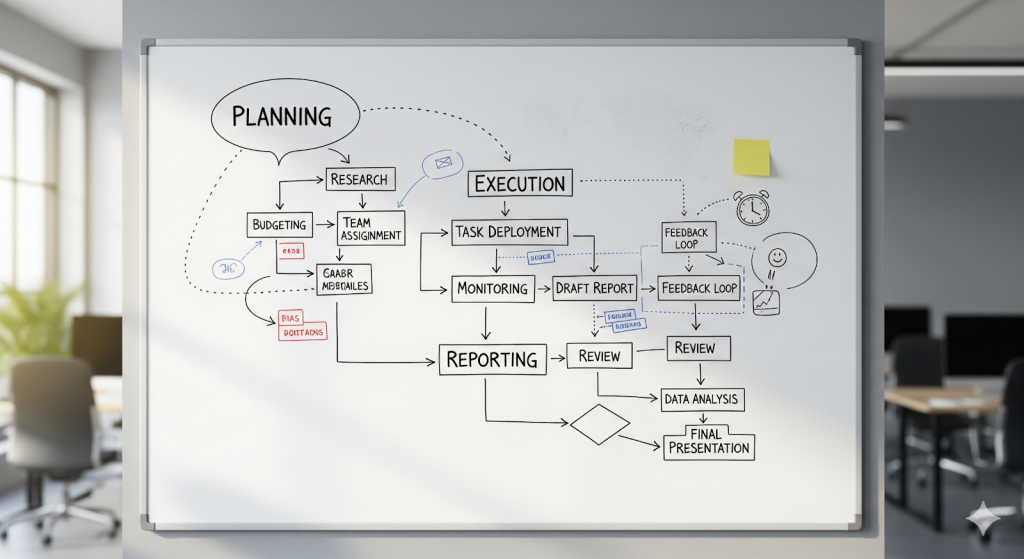 J-SOX評価のプロセス:計画から報告までの流れ