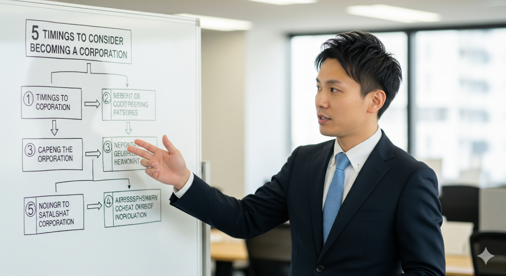 法人成りを検討すべき「5つのタイミング」