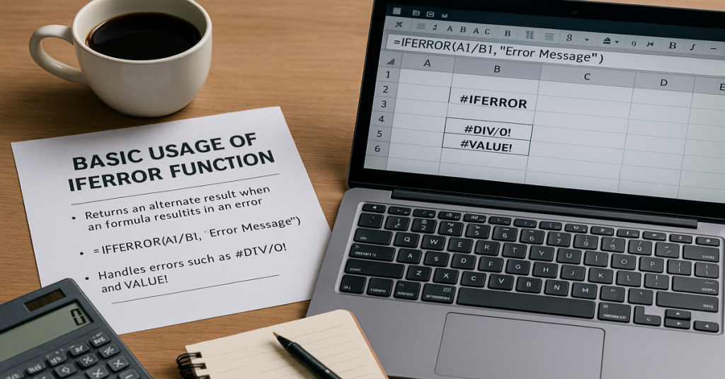 IFERROR関数の基本的な使い方3パターン
