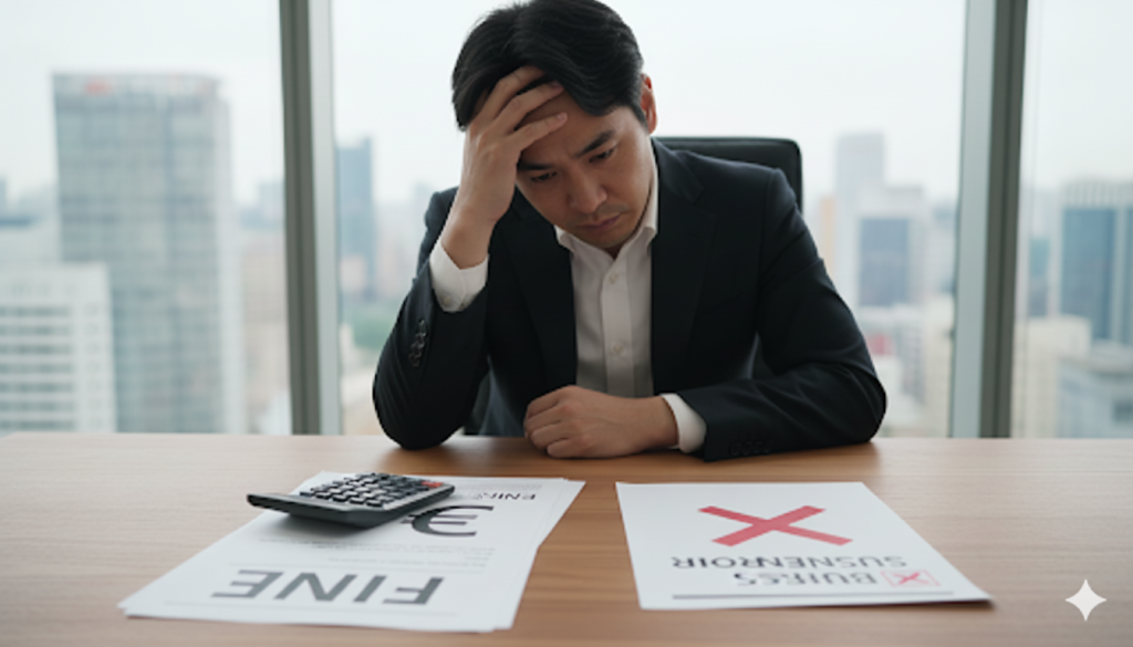 スクの理解 コンプライアンス違反に対する罰則