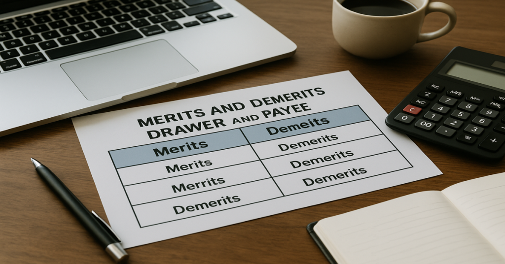 立場による利害の違い:振出人と受取人のメリット・デメリット