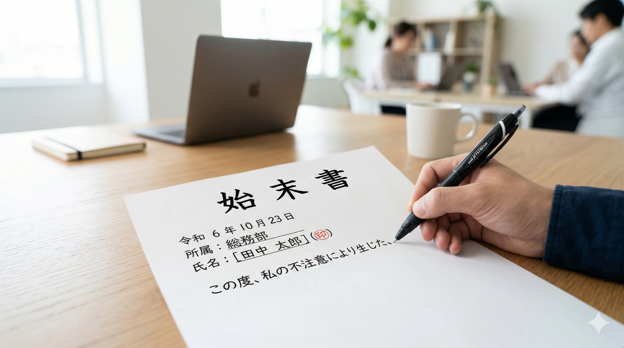 始末書を 書 かせる 会社