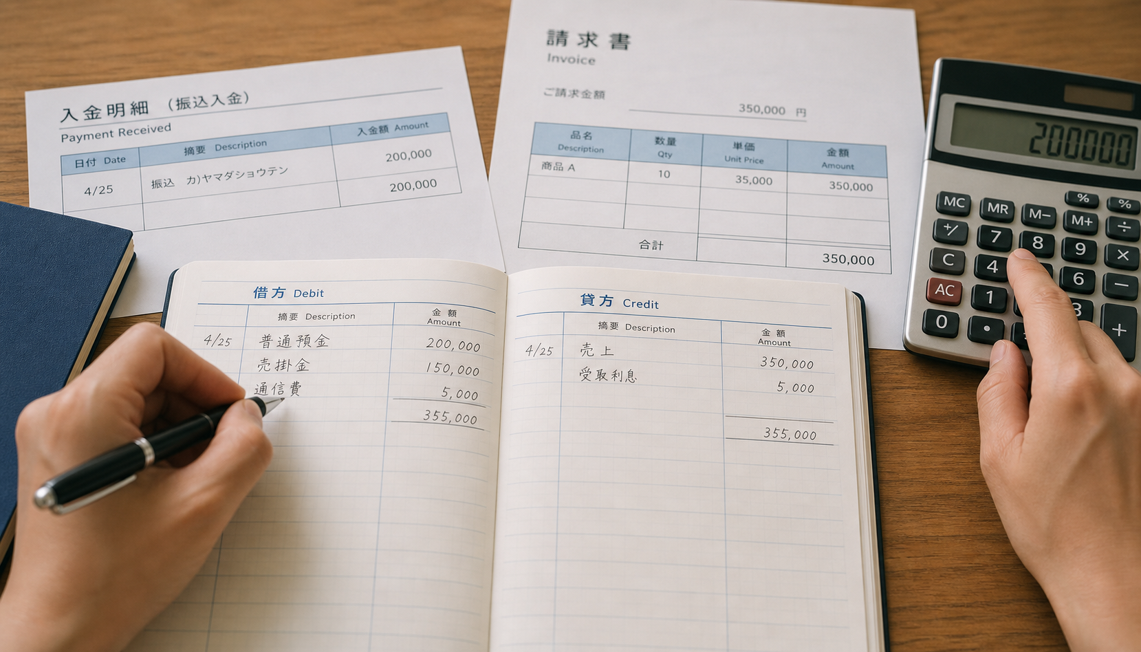 売掛金の回収時の仕訳を完全網羅｜入金・手形・相殺・貸倒れの実務例
