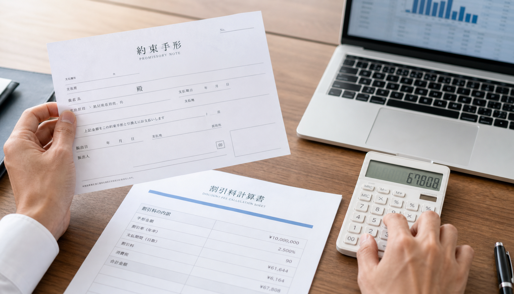 手形割引とは｜仕組み・割引料の計算方法とファクタリングとの違いを解説