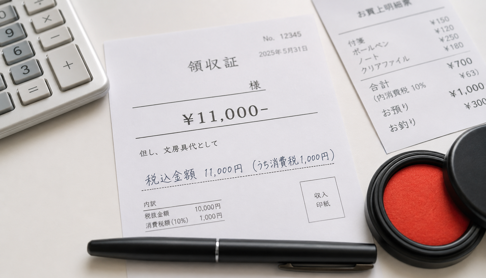 領収書の内税とは？外税との違い・計算方法・インボイス対応まで徹底解説