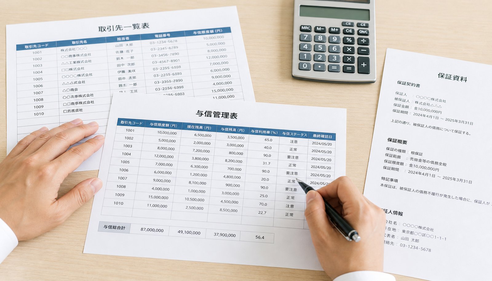 売掛金 保証