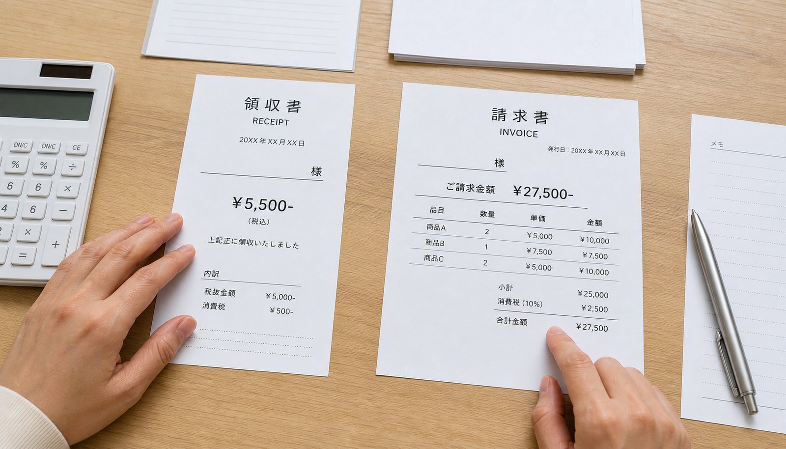 領収書 ファクタリング