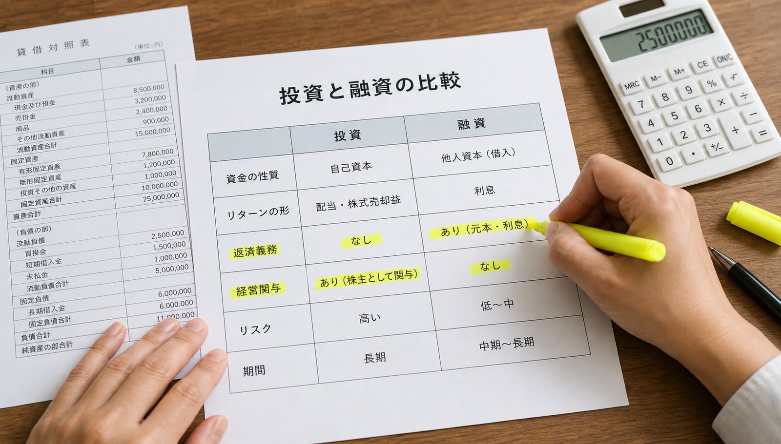 投資　融資　違い