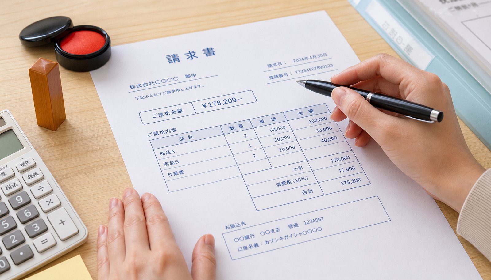 日本　請求書