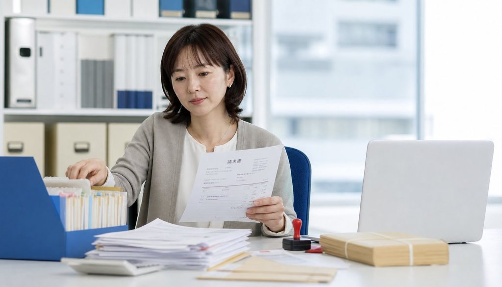 受取　請求書　管理